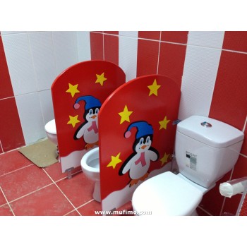 Kırmızı Penguen Lavabo Bölmesi